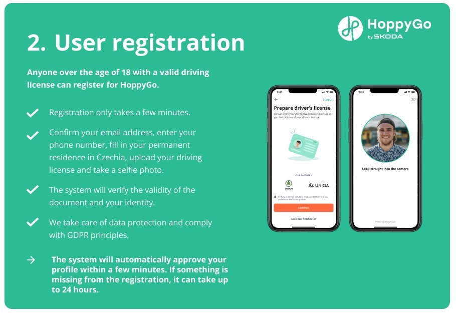 User registration